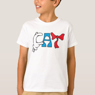 Camiseta Gato no Chapéu   Texto de Cat