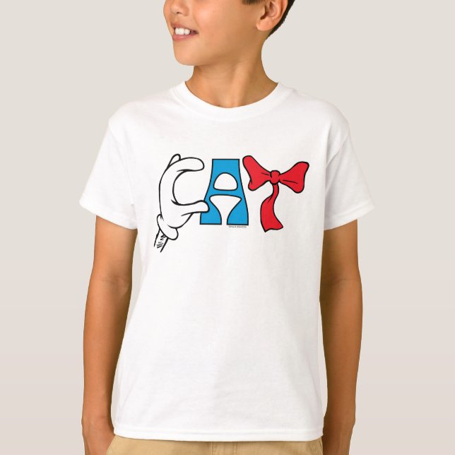 Camiseta Gato no Chapéu | Texto de Cat (Frente)