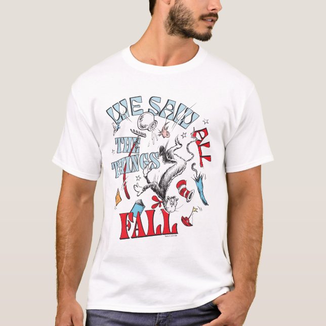 Camiseta Gato no Chapéu | Vimos Todas As Coisas Cair (Frente)