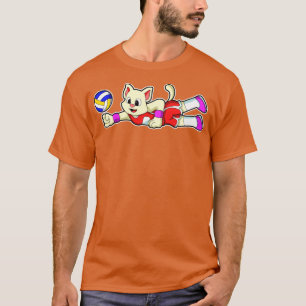 Camiseta Gato no Esporte com Voleibol
