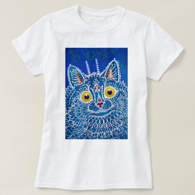 Camiseta Gato no estilo gótico, Louis Wain (Frente do Design)
