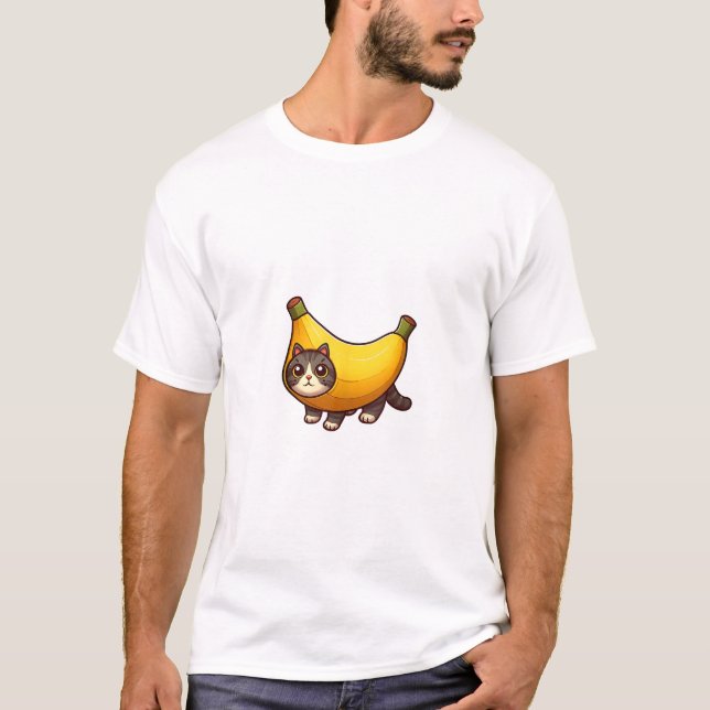 Camiseta Gato no Figurino da Banana (Frente)