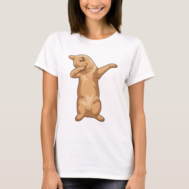 Camiseta Gato no laboratório de dança de salto (Frente)