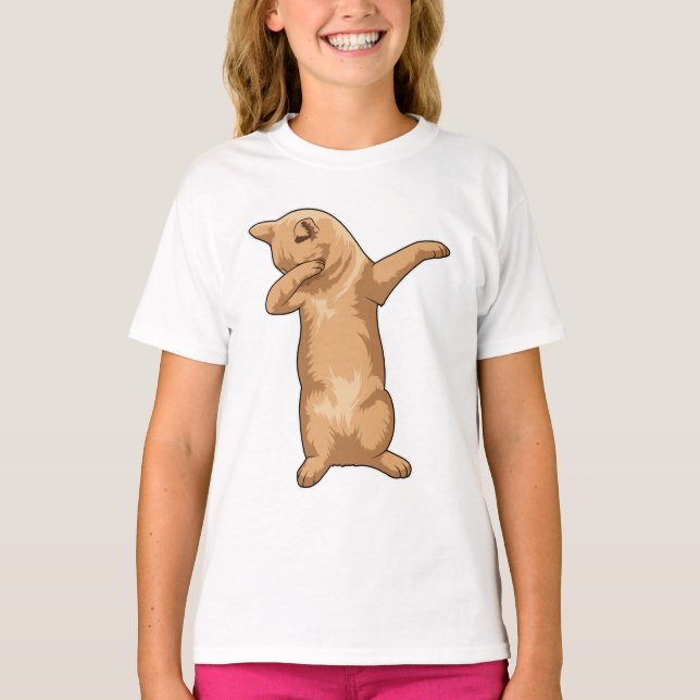 Camiseta Gato no laboratório de dança de salto (Frente)