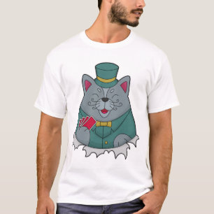 Camiseta Gato no Poker com cartões Poker