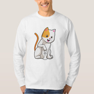 Camiseta Gato no Xadrez com Peão de Xadrez