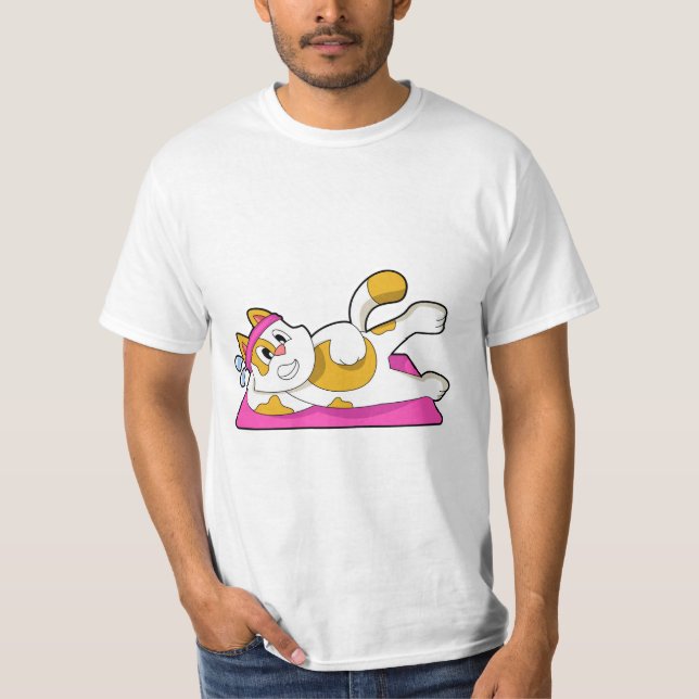 Camiseta Gato no Yoga Esforço (Frente)