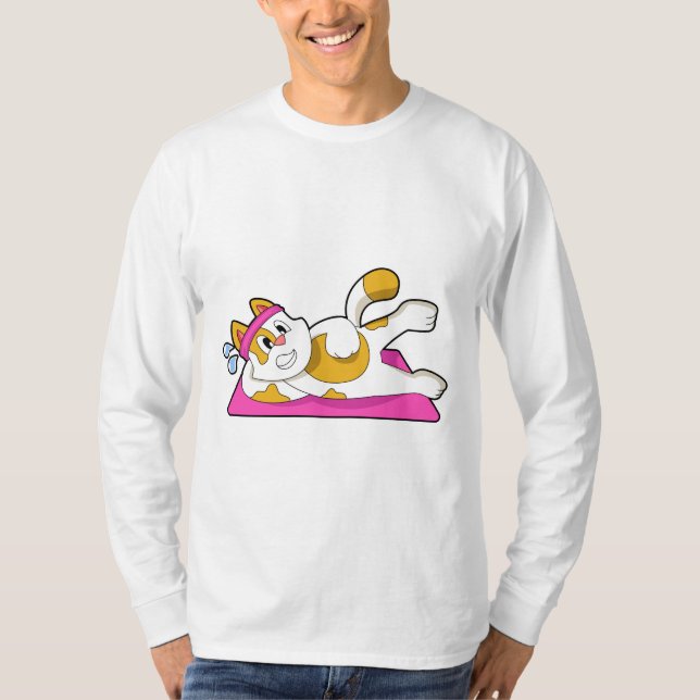 Camiseta Gato no Yoga Esforço (Frente)