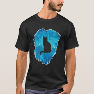 Camiseta Gato Num Bloco De Gelo Para A Eternidade