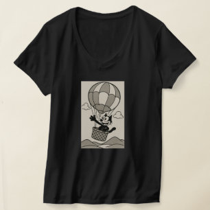 Camiseta Gato Num Cesto De Balões