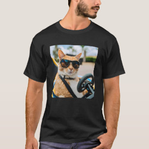 Camiseta Gato num Kart