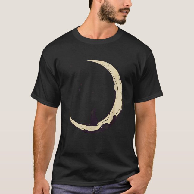 Camiseta Gato Observando Estrelas Crescente Lua Estrela Obs (Frente)