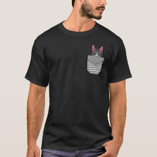 Camiseta Gato Óculos De Sol No Bolso