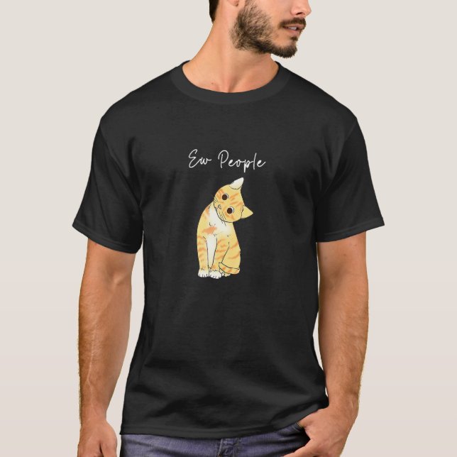 Camiseta Gato Odeia Pessoas Gato Ama (Frente)