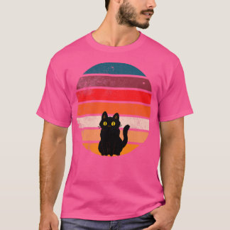 Camiseta Gato Olhando Para O Sunset 4