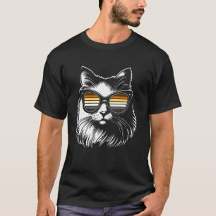 Camiseta Gato Orgulho Urso Legal com Óculos de Sol Vibraçõe