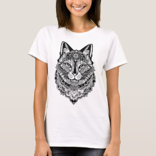 Camiseta Gato Ornamental