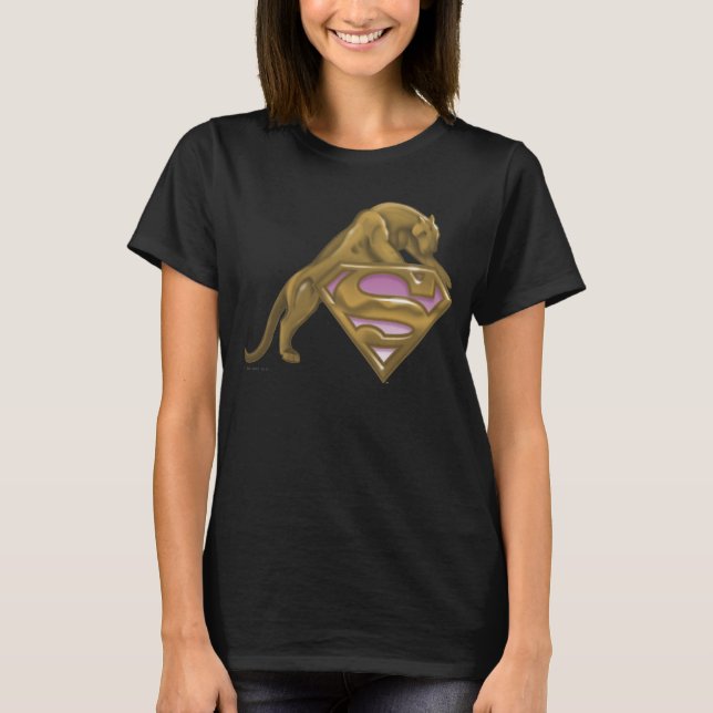 Camiseta Gato Ouro de Supergirl (Frente)