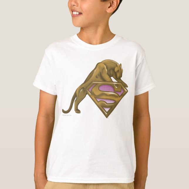 Camiseta Gato Ouro de Supergirl (Frente)