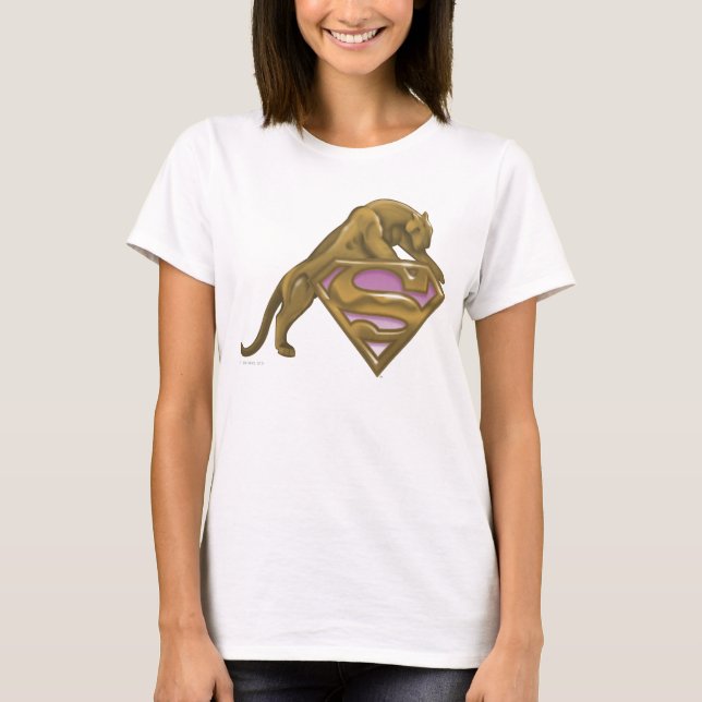 Camiseta Gato Ouro de Supergirl (Frente)