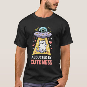 Camiseta Gato OVNI Gatinho Seqüestrado por Alien Cute