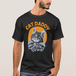 Camiseta Gato Pai miau gatinho lágrimas de gatinho Gato Fam
