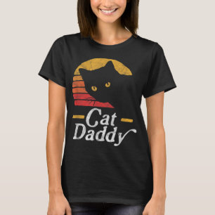 Camiseta Gato Pai Vintage Oitenta Estilo Cat Retro Distânci