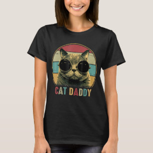 Camiseta Gato Pai Vintage Oitenta Estilo Cat Retro Distânci