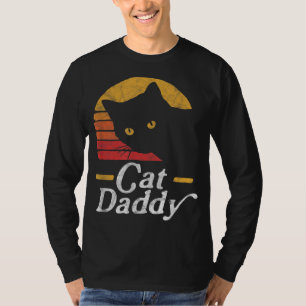 Camiseta Gato Pai Vintage Oitenta Estilo Cat Retro Distânci