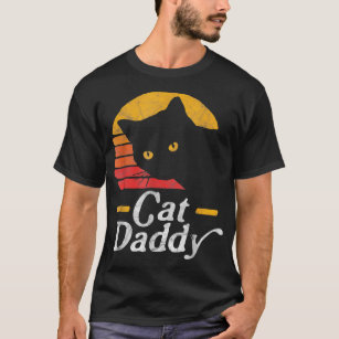 Camiseta Gato Pai Vintage Oitenta Estilo Cat Retro Distânci