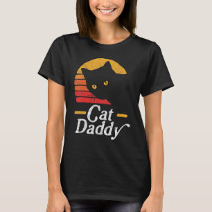 Camiseta Gato Pai Vintage Oitenta Estilo Cat Retro Distânci