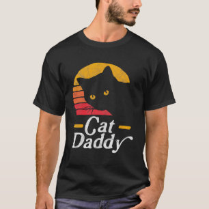 Camiseta Gato Pai Vintage Oitenta Estilo Cat Retro Distânci