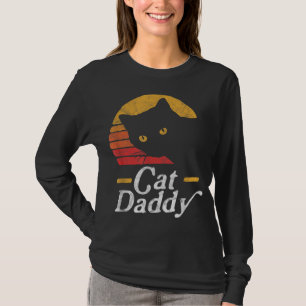 Camiseta Gato Pai Vintage Oitenta Estilo Cat Retro Distânci