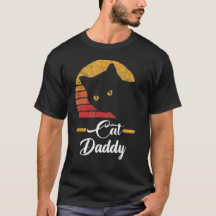Camiseta Gato Pai Vintage Oitenta Estilo Cat Retro Distânci