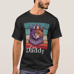 Camiseta Gato Pai Vintage Oitenta Estilo Cat Retro Distânci