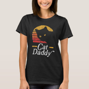 Camiseta Gato Pai Vintage Oitenta Estilo Cat Retro Men Wo