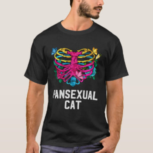 Camiseta Gato Pansexual Pan Orgulho LGBTQ Não Binário Amigo
