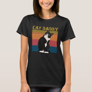 Camiseta Gato Papai Estilo Vintage dos Anos Oitenta Retro D