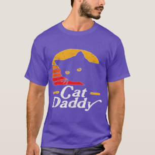 Camiseta Gato Papai Estilo Vintage dos Anos Oitenta Retro D