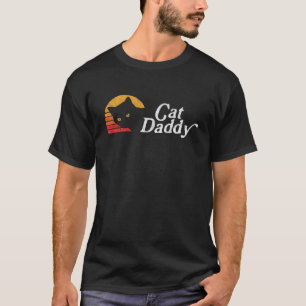 Camiseta Gato Papai Estilo Vintage Oitenta Gato Retro Distr