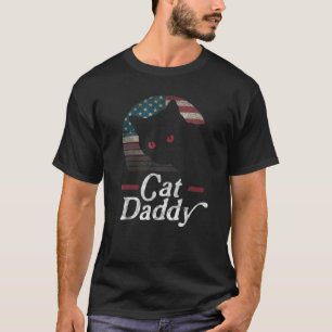 Camiseta Gato Papai Estilo Vintage Oitenta Gato Retro Distr