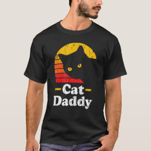 Camiseta Gato Papai Estilo Vintage Oitenta Gato Retro Distr