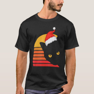 Camiseta Gato Papai Noel Natal Retro Gatinho Bichinho Pet X
