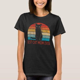 Camiseta Gato Para Mãe Vintage Melhor Gato Mãe De Sempre