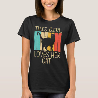 Camiseta Gato Para Meninas Gato Preto Gato Pessoa Gatos