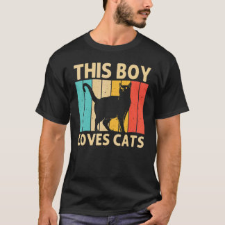 Camiseta Gato Para Meninos Gatos Preto Gato Pessoa Gatos