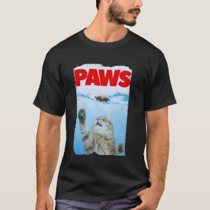 Camiseta Gato Paródia Patas Perseguindo um Rato Assustado F