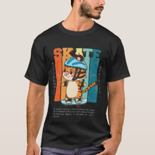 Camiseta Gato Patinador em qualquer lugar