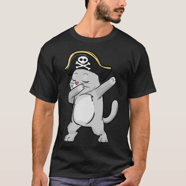 Camiseta Gato Pato Dabbing Gato Bonito Adora Gatinhos De Pe (Frente)