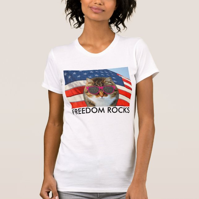 Camiseta Gato Patriótica (Frente)